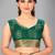 Green woven silk saree with blouse