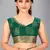 Green woven silk saree with blouse