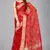 Red woven silk saree with blouse