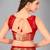 Red woven silk saree with blouse