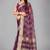 Purple woven silk saree with blouse