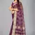 Purple woven silk saree with blouse