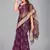 Purple woven silk saree with blouse