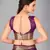Purple woven silk saree with blouse