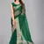 Green woven silk saree with blouse