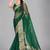 Green woven silk saree with blouse