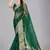 Green woven silk saree with blouse