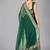 Green woven silk saree with blouse