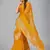 Yellow woven silk saree with blouse