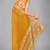 Yellow woven silk saree with blouse