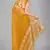 Yellow woven silk saree with blouse