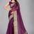 Purple woven silk saree with blouse