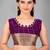 Purple woven silk saree with blouse
