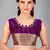 Purple woven silk saree with blouse