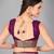 Purple woven silk saree with blouse
