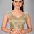 Beige woven silk saree with blouse