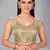 Beige woven silk saree with blouse