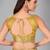 Yellow woven silk saree with blouse