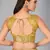 Yellow woven silk saree with blouse