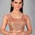 Peach woven silk saree with blouse