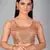 Peach woven silk saree with blouse