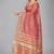 Pink woven silk saree with blouse