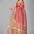 Pink woven silk saree with blouse