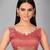 Pink woven silk saree with blouse