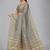 Grey woven silk saree with blouse