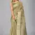 Beige woven silk saree with blouse