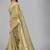 Beige woven silk saree with blouse