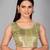 Beige woven silk saree with blouse