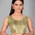 Beige woven silk saree with blouse