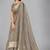 Grey woven silk saree with blouse