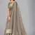 Grey woven silk saree with blouse