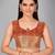 Brown woven silk saree with blouse