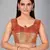 Brown woven silk saree with blouse
