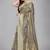 Grey woven silk saree with blouse