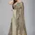 Grey woven silk saree with blouse