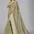 Beige woven silk saree with blouse