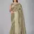 Beige woven silk saree with blouse