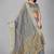 Light blue woven silk saree with blouse