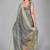 Light blue woven silk saree with blouse