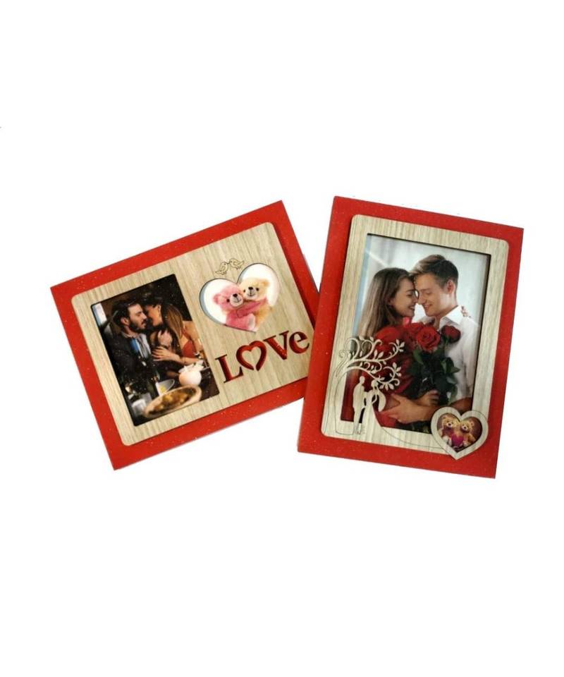 International Gift Wooden Love Theme Photo Frame