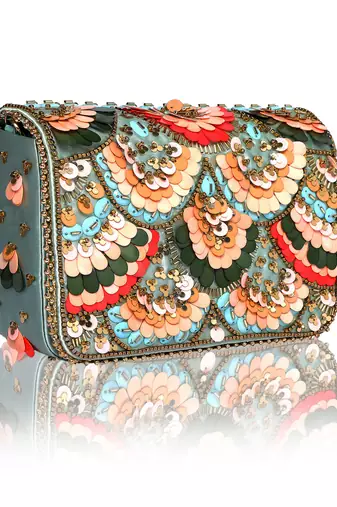 Gold Flap Clutch