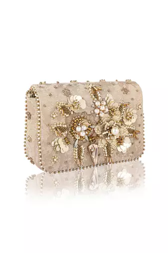 Gold Flap Clutch