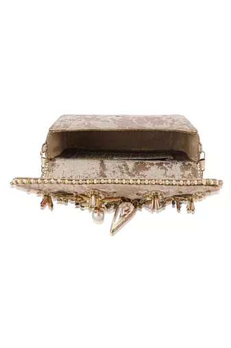 Gold Flap Clutch