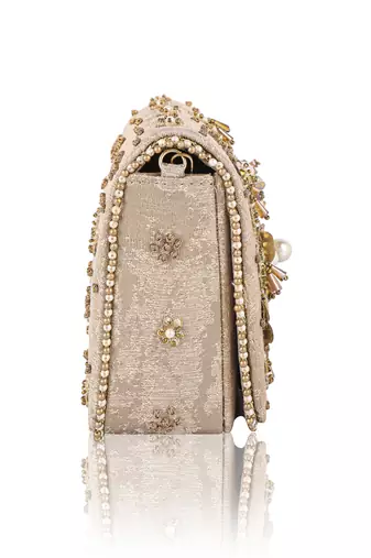 Gold Flap Clutch