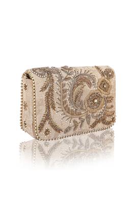 Gold Flap Clutch 1