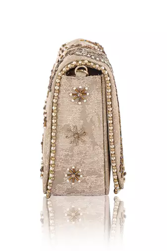 Gold Flap Clutch